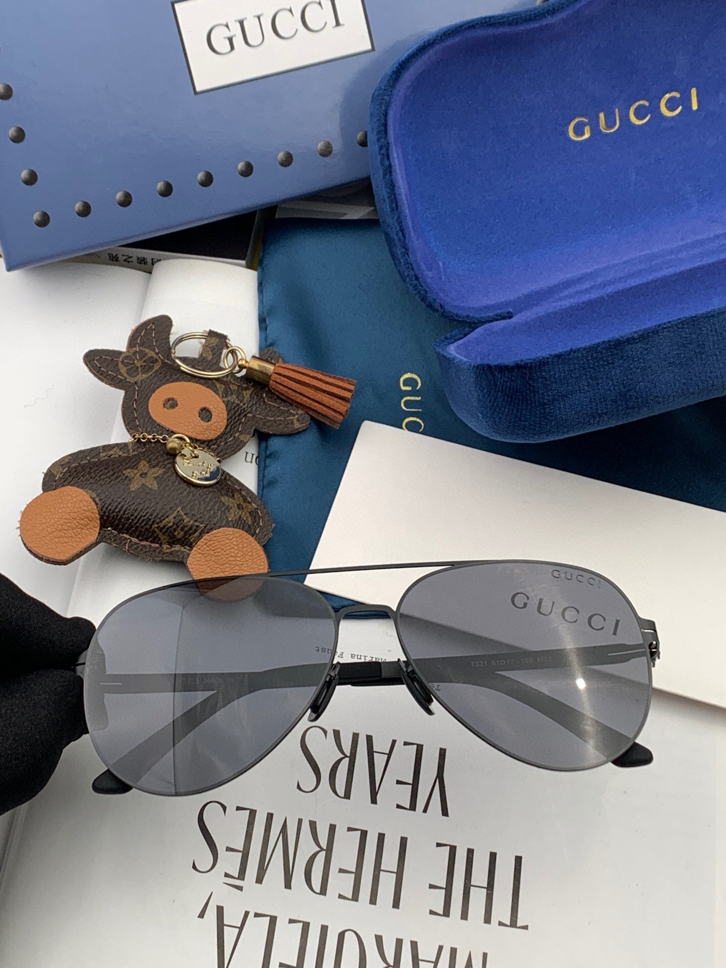 AVIATOR FRAME SUNGLASSES G1732 IN METAL