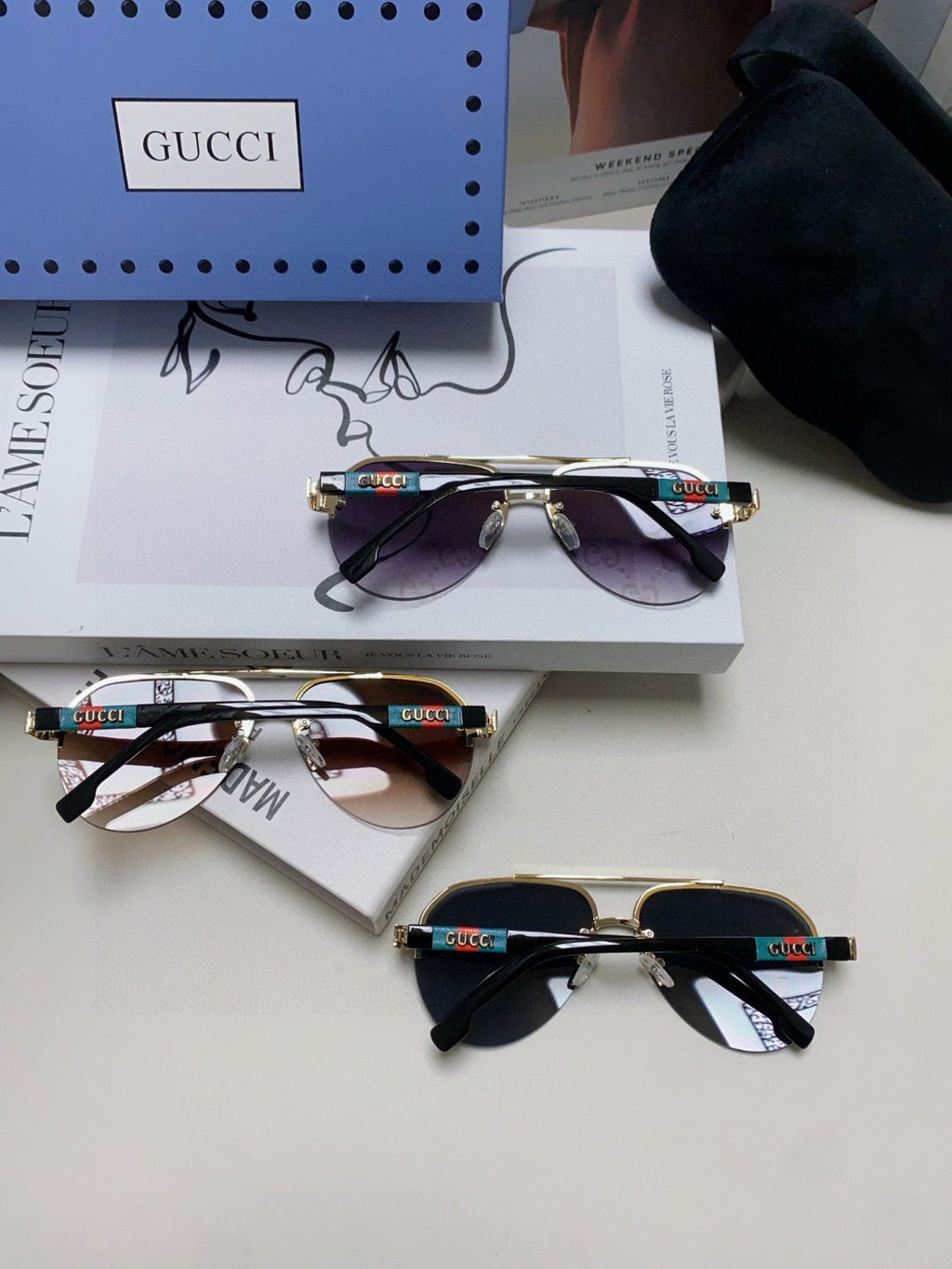 AVIATOR FRAME SUNGLASSES 570223 IN METAL